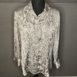 New York & Company snake skin top